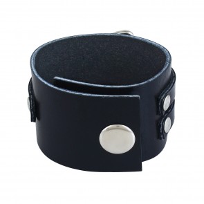 Artshai unisex leather bracelet, black colour