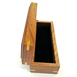 Artshai sheesham Wood Jewellery/Telescope/Tool/Storage Box, Size 18.4x7x6.4cm 